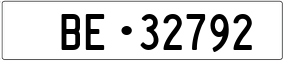 Trailer License Plate